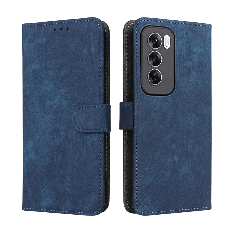 For OPPO Reno 12 Pro 5G Anti-theft Brush Wallet With Card Photo Frame Stand Magnetic Flip Leather Case For Reno 12 Reno12 Pro 5G