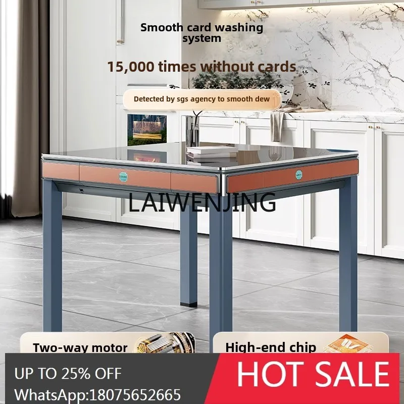 new Chinese bass mahjong machine automatic household dining table dual-purpose
