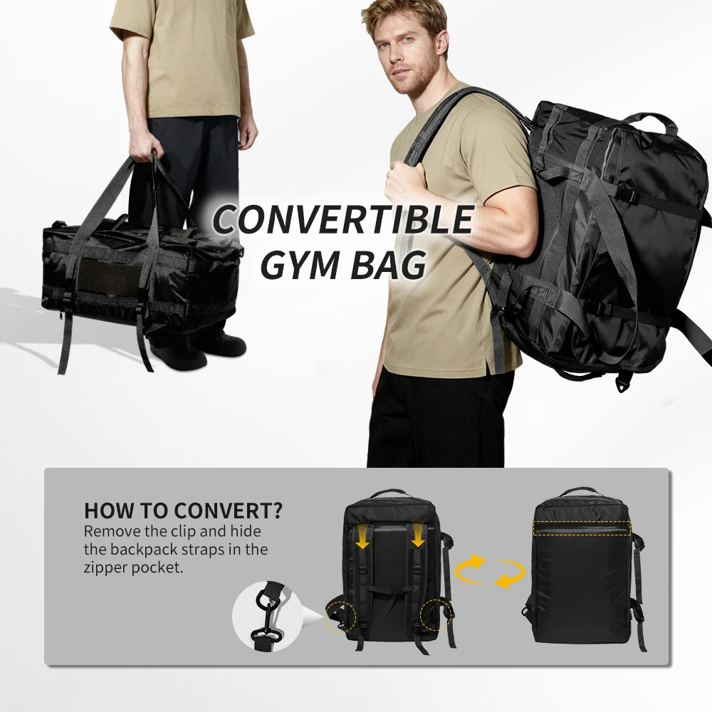 large-capacity-multi-way-outdoor-travel-duffel-bag-with-backpack-straps-54l-90l-black-khaki-green-convertible-luggage-bag
