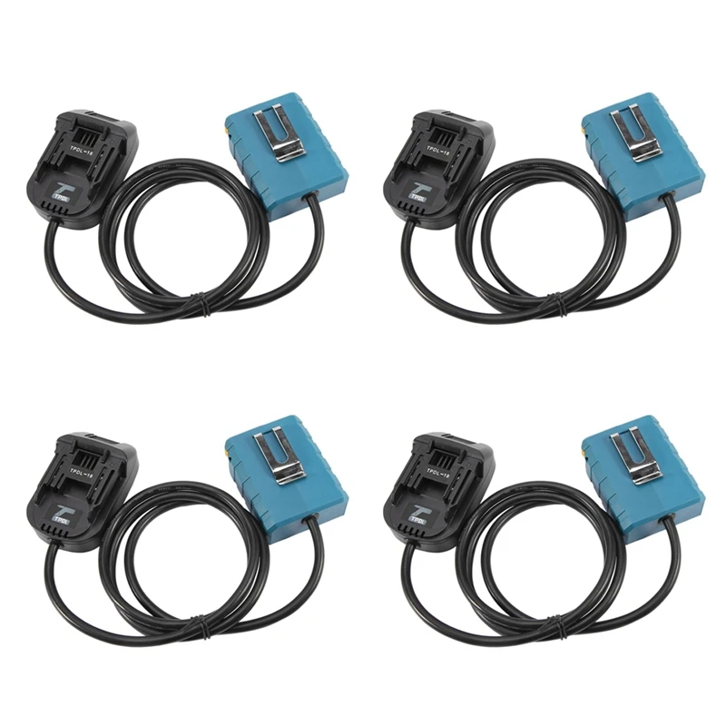 

New-4X Battery Extension Cord Tool Li-Ion Battery Adapter Weight Reducer Suitable For Makita 18V Lithium Batteries And Tools