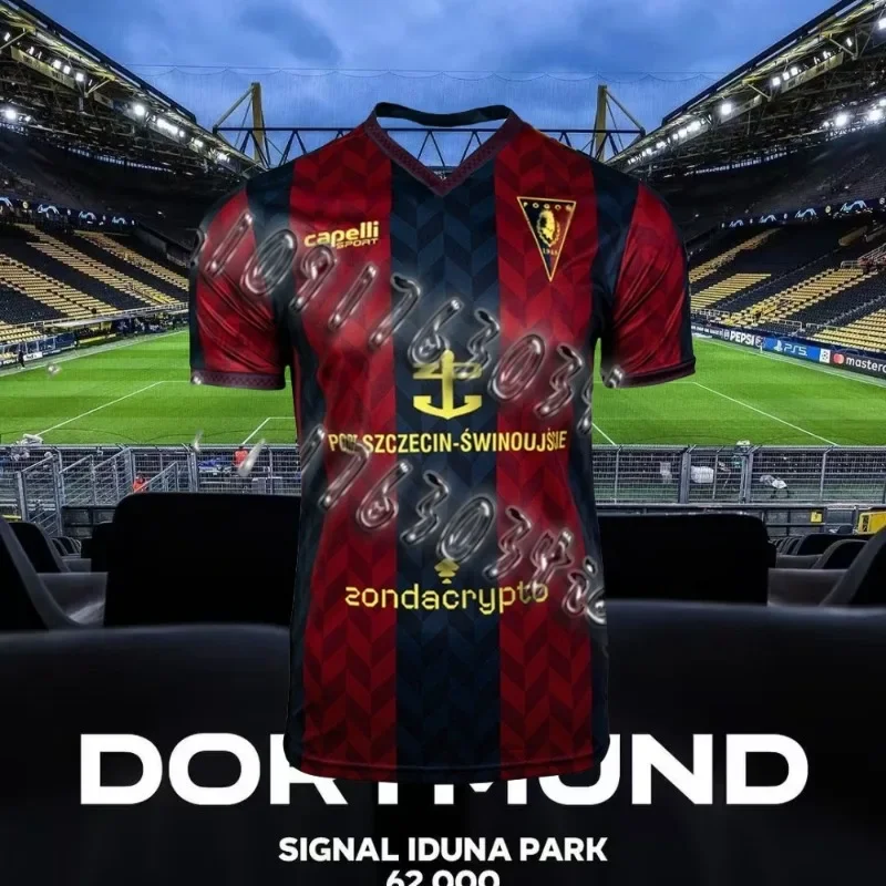 เสื้อฟุตบอลทีมชาติโปแลนด์ ปี 2025 แบบแห้งเร็ว รุ่นพิเศษสำหรับผู้ชาย/เด็ก  ทีม Pogoń Szczecin