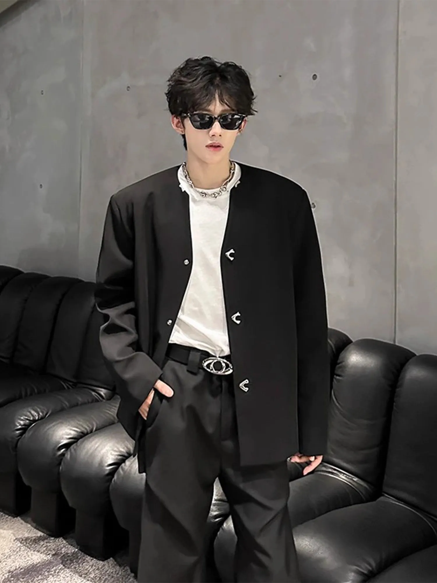 

Повседневный костюм Cleanfit Bla oulder Padl с воротником-стойкой для мужчин, куртка Sli Hip Haome, высококачественное пальто для отдыха West