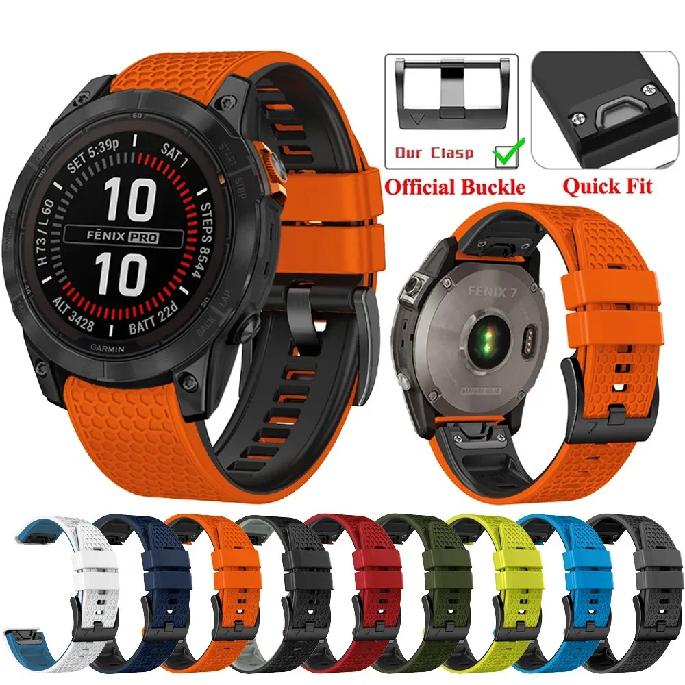 Quatix 22 26mm smart armband für garmin 7 7x6 5 3 solar edition epix 2 silikon schnell fit fenix 7x armband armband armband