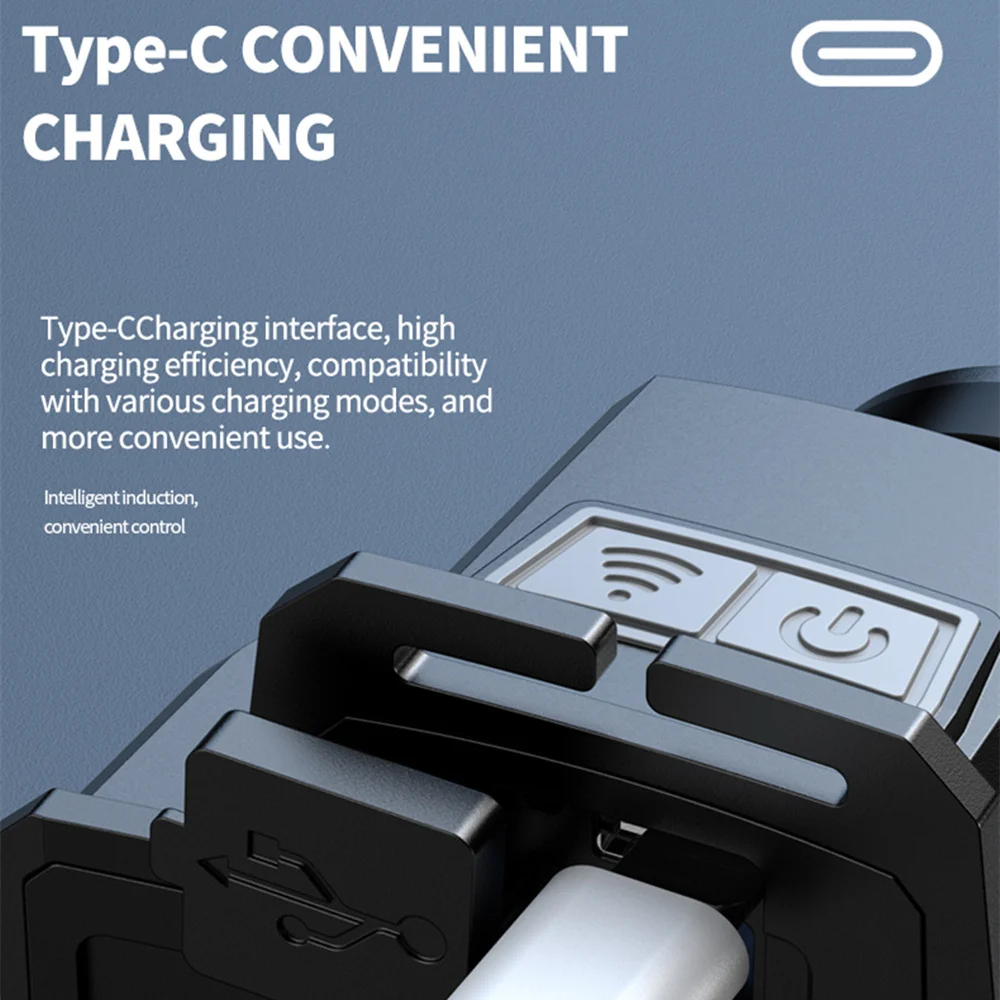 30W Long Range Headlamp Built-in Type-C Charging Belt Output Charge Indicator Induction Headlight