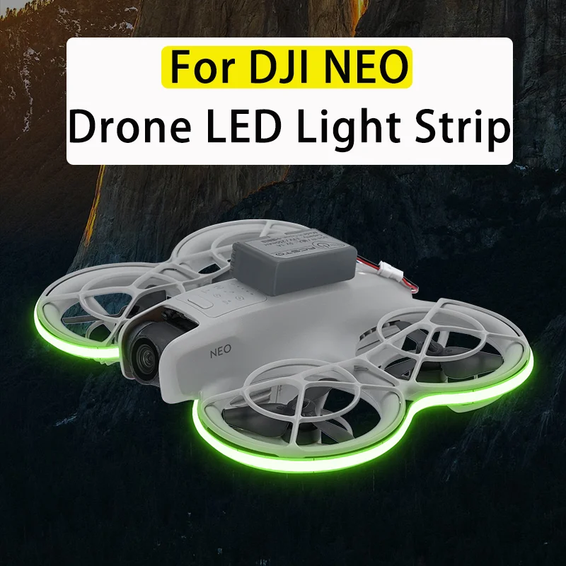 For DJI Neo Mini 2/2SE/4K Drone Luminescent Light Strip 3-Speed LED Cool Colorful Night Flight Indicator Adjustable Lamp Belt