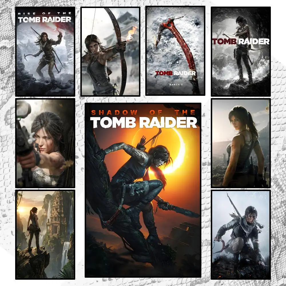 Game Action Tomb Raider Poster Wall Art Poster HD Waterproof PP Print Bedroom Living Room Office Decor Gift