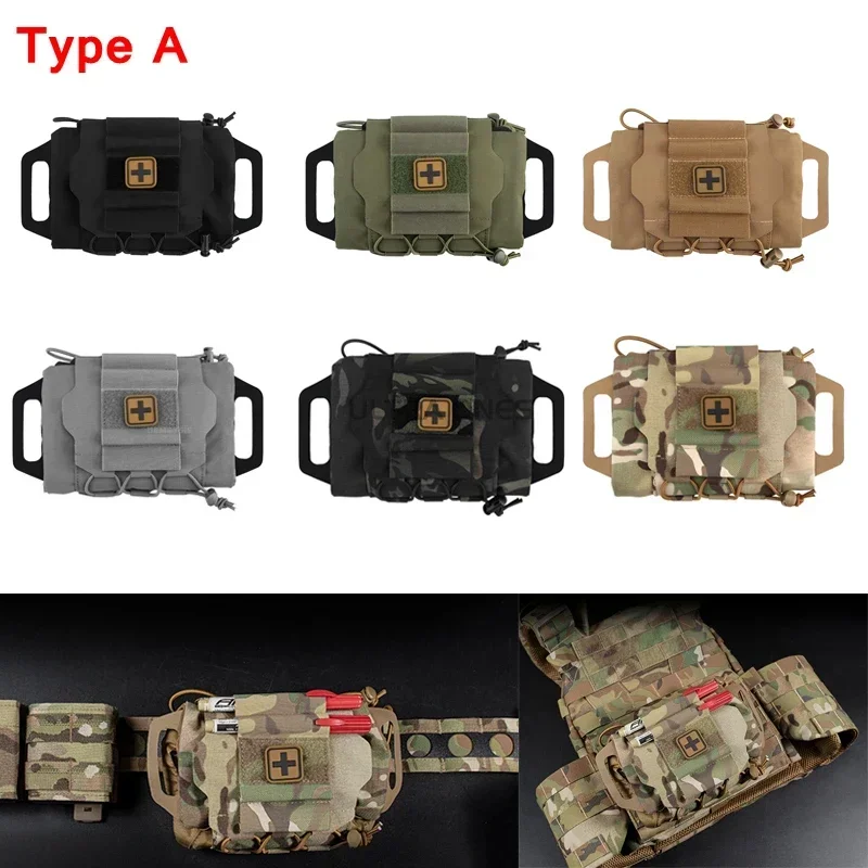 Tactical First Aid Kit Pouch Ifak Molle Pouches Quick Release Flip Top Emergency EMT Bag Outdoor Hunting Paintball Medical Kit