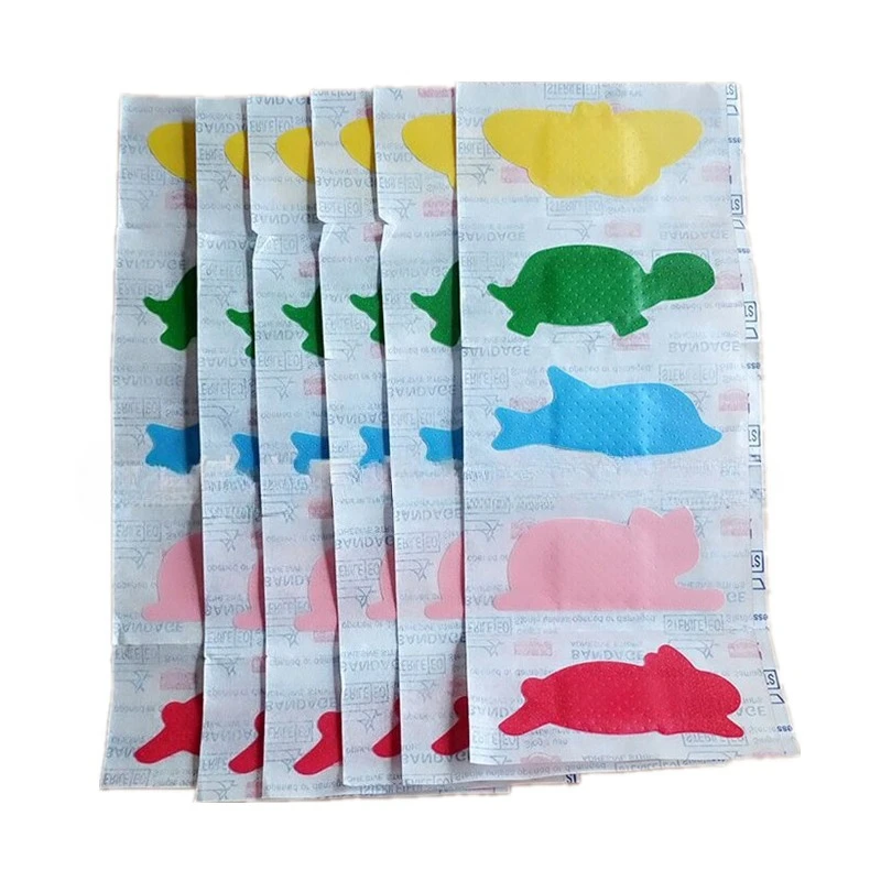 

30pcs/set Cartoon Animal Shape Band Aid Cute Cat Rabbit Pattern Skin Patch Children's Plasters Wound Dressing Adhesive Bandage