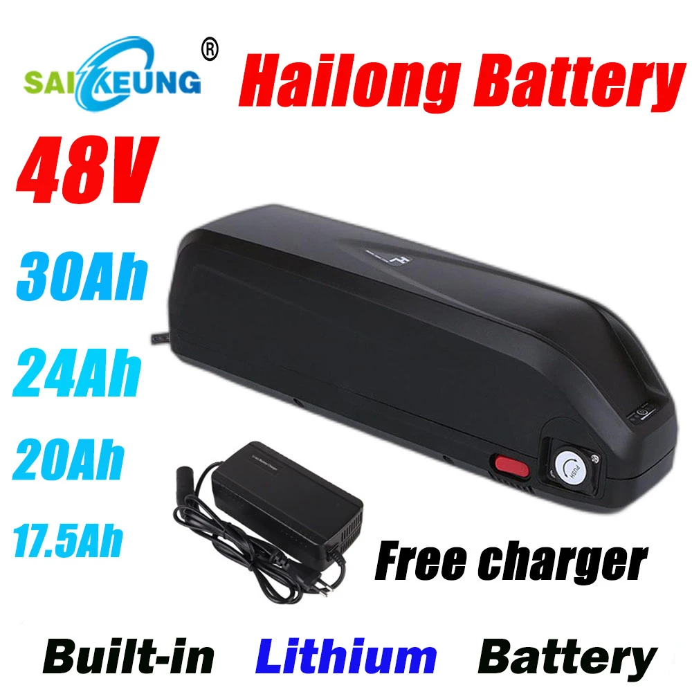 

13S5P Lithium Battery 48V 24ah Electric Bike Battery 48v 17.5Ah 20ah 30ah Battery for 1000W 750W 500W 350W 250W Motor