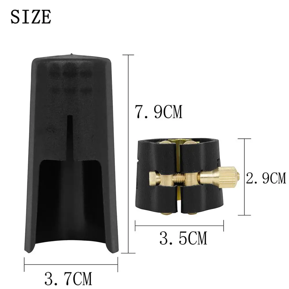 Professional Clarinet Mouthpiece Cap Ligature Kit Cap Leather Buckle Clamp Clip Fastener Wind Music Accessories