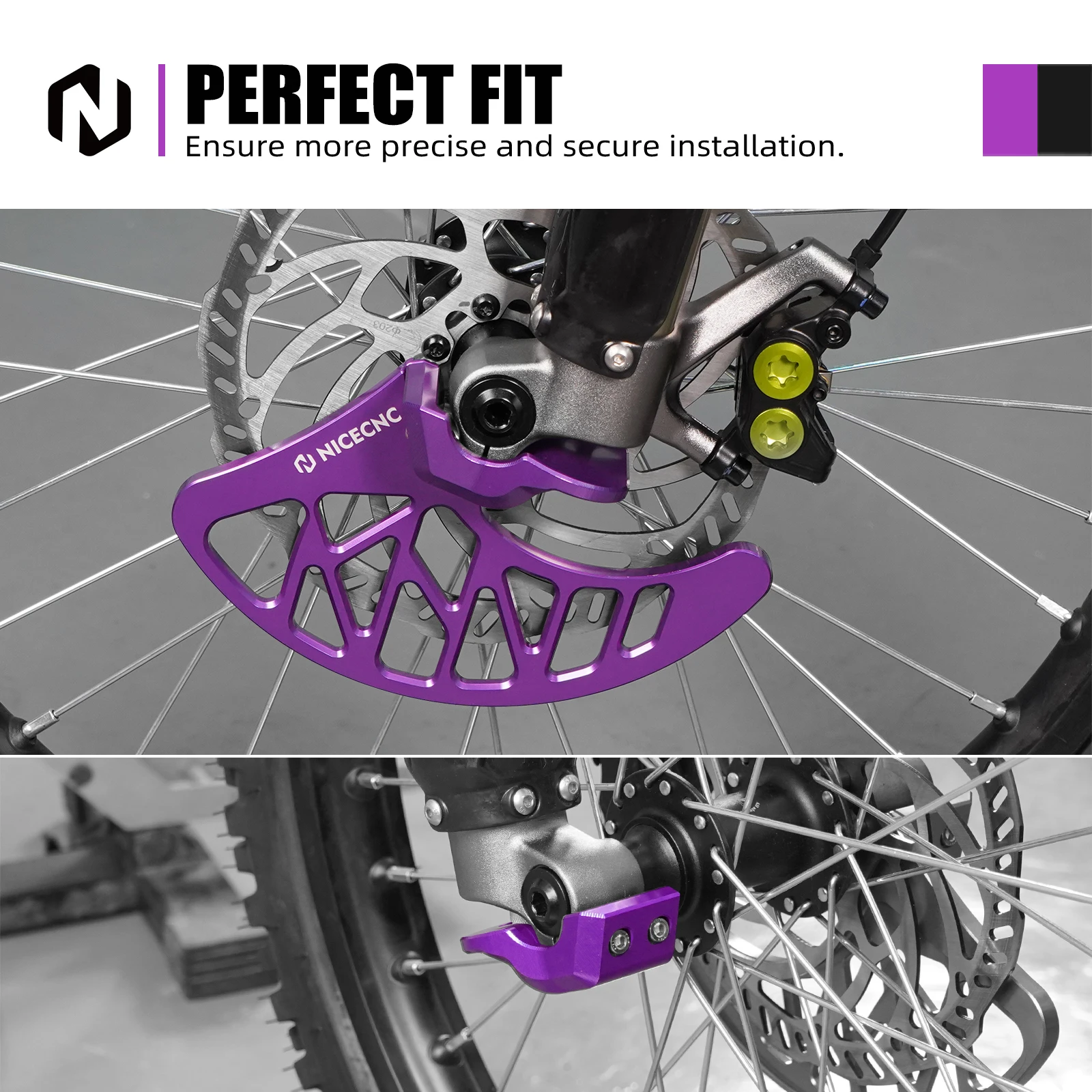 2025 2024 ل Surron Ebike الجبهة قرص فرامل الحرس الجبهة شوكة السفلى مجموعة غطاء الساق ل Surron ضوء النحل X S L1E Segway X160 X260 #6