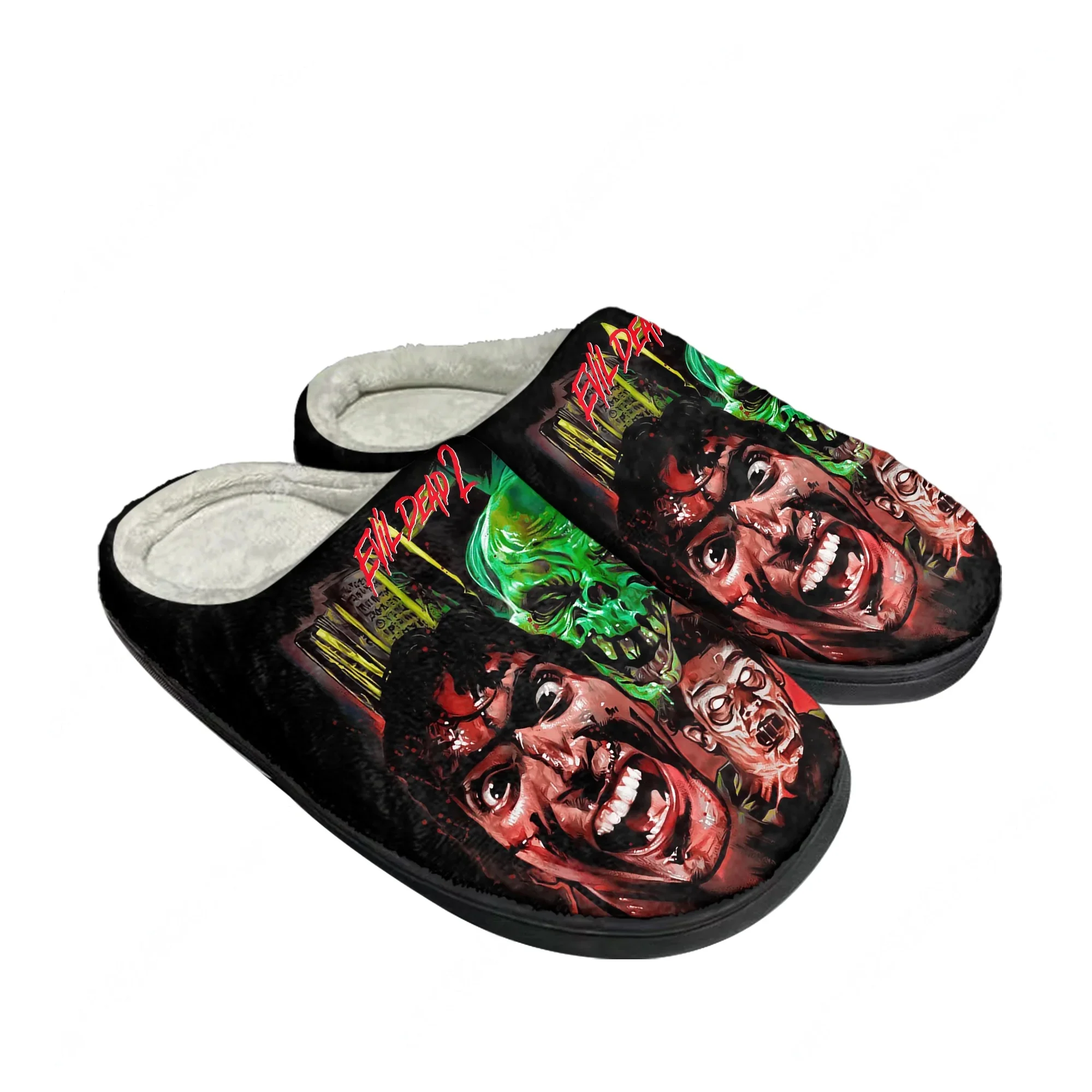 

Тапочки Evil Dead II из хлопка для всей семьи: мужские, женские, подростковые. Высококачественные модные плюшевые домашние повседневные теплые тапочки. Возможность индивидуального заказа.