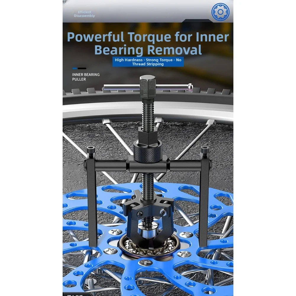 3 Jaw Pilot Bearing Puller Set with Forged Steel Construction and Black Oxide Finish for Reliable Workshop Use