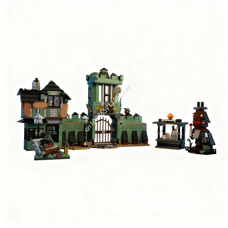 

709pcs MOC Creator 3 1 Monster Town Square Castle Scene Model Building Blocks Architecture Toys Christmas Gifts Kids Education