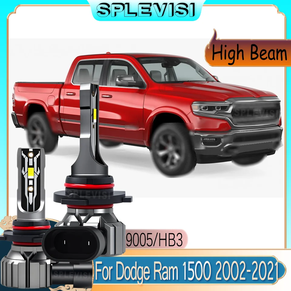 

Easy to Install and Replace Headlight LED High Bulbs For Dodge Ram 1500 2002 2003 2004 2005 2006 2007 2008 2009 2010 2011-2021