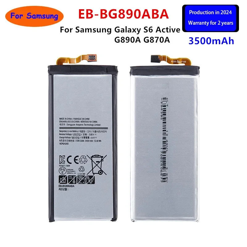 Brand New EB-BG890ABA Replacement 3500mAh Battery For Samsung Galaxy S6 Active G890A G870A Mobile Phone Batteries