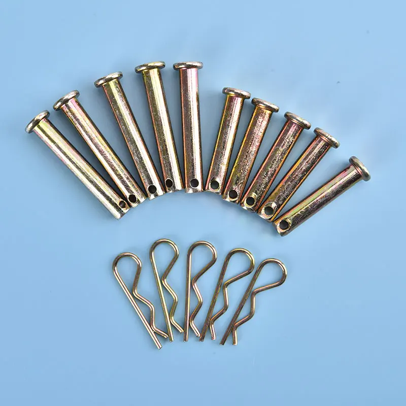 10pcs/Set 186F Diesel Farming Rotary Tiller Pin 8×40 8×50 Lock Pin Shaft R Card