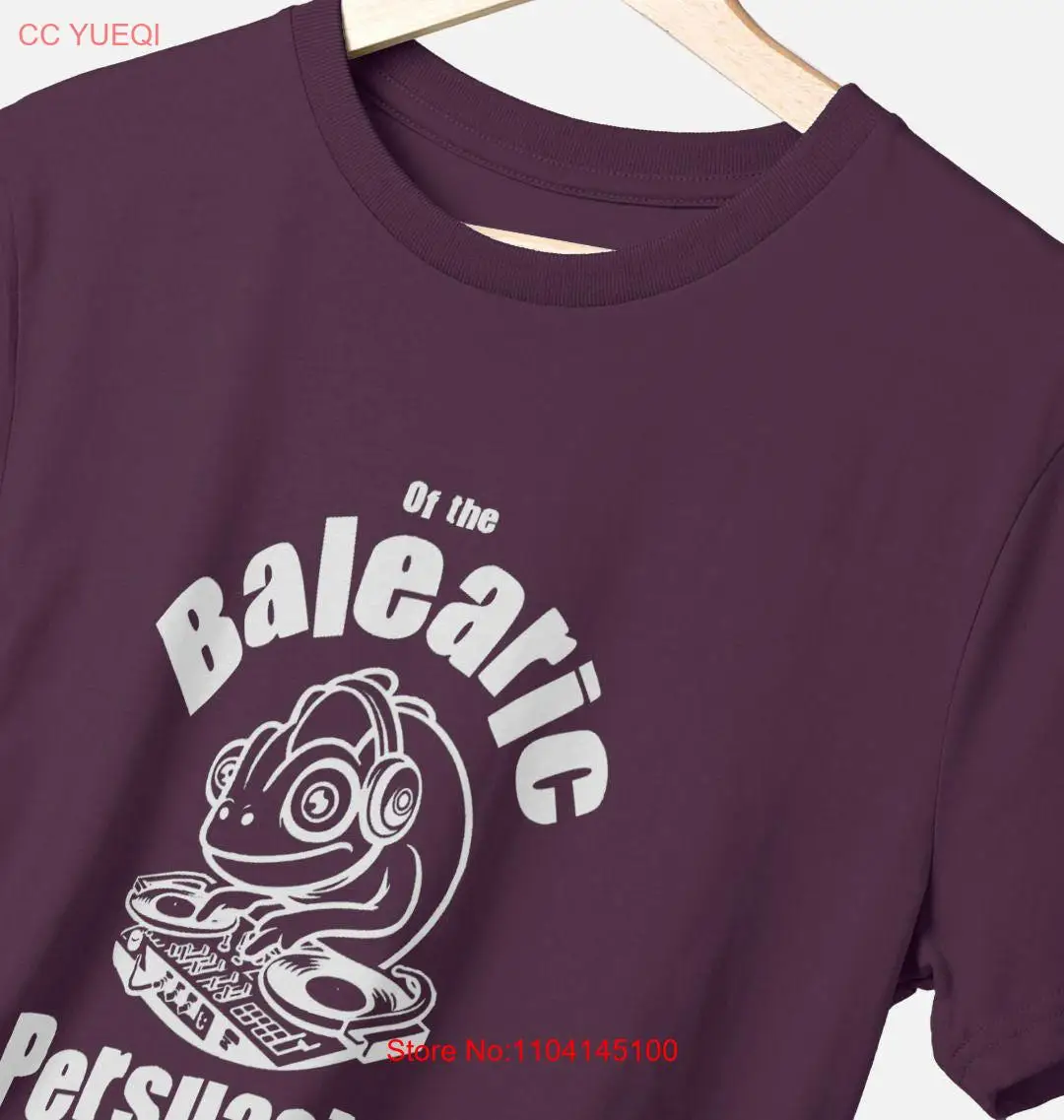 Balearic Chameleon Purple T Shirt Inspired by Beat Ibiza long or short sleeves