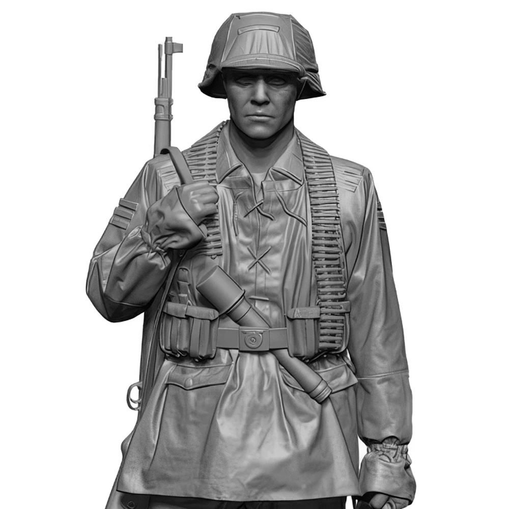 

1/35 Солдат времен Второй мировой войны, держащий магазин, модель из смолы, тематика Второй мировой войны, военная тематика, несобранный и неокрашенный набор.