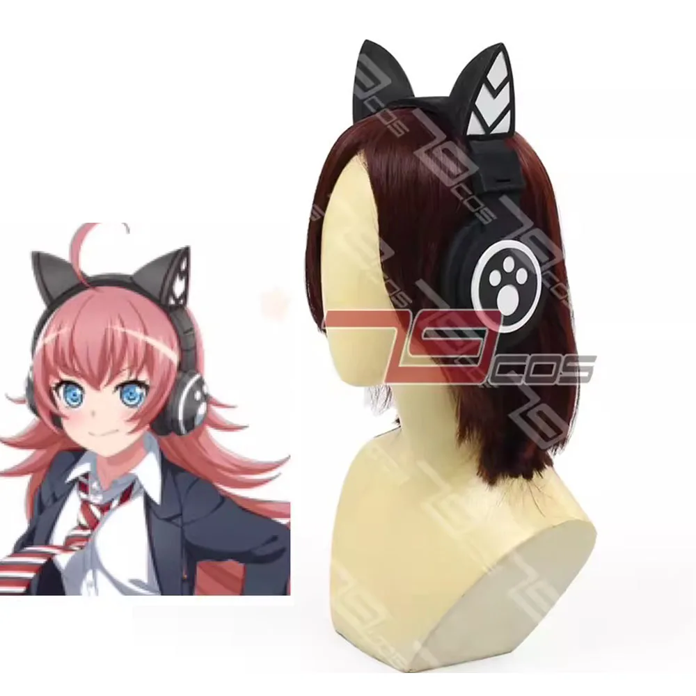 Game Bangdream Chu2 Headwear Cat Ear Earphones Cosplay Prop Accessories Toys for Halloween Christmas Birthday Gift