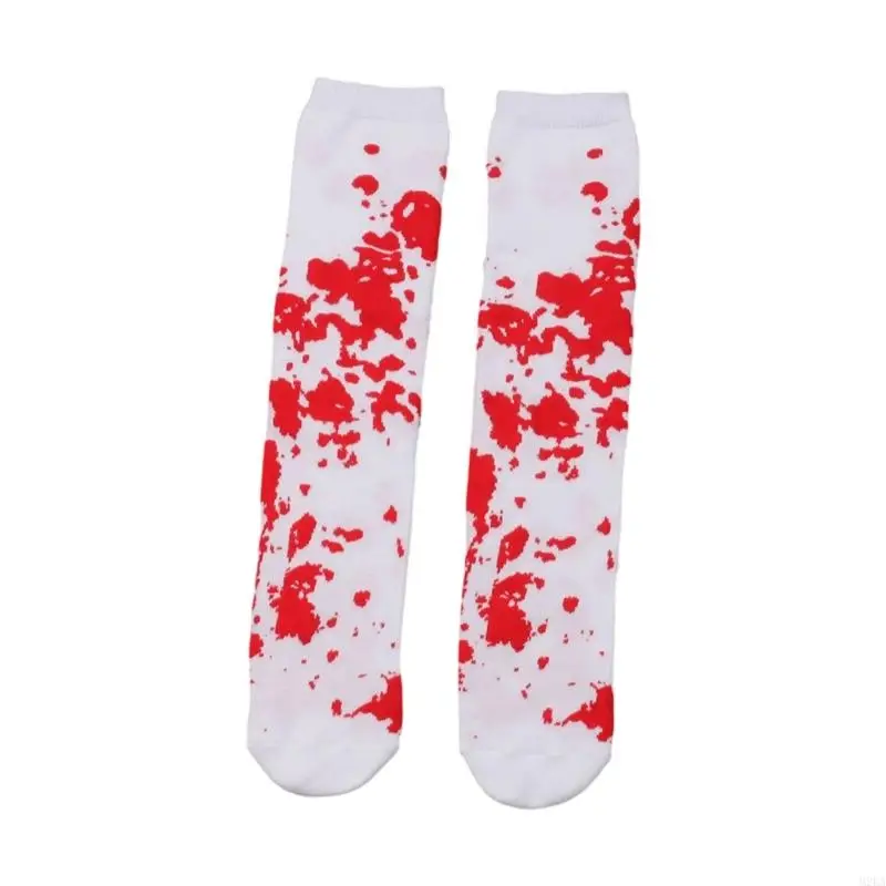 2025 NIEUWE BLOOLY KNIE HOOG SOCKS DIGH HOOG SOCKS Halloween Cosplay kostuum voor kinderen