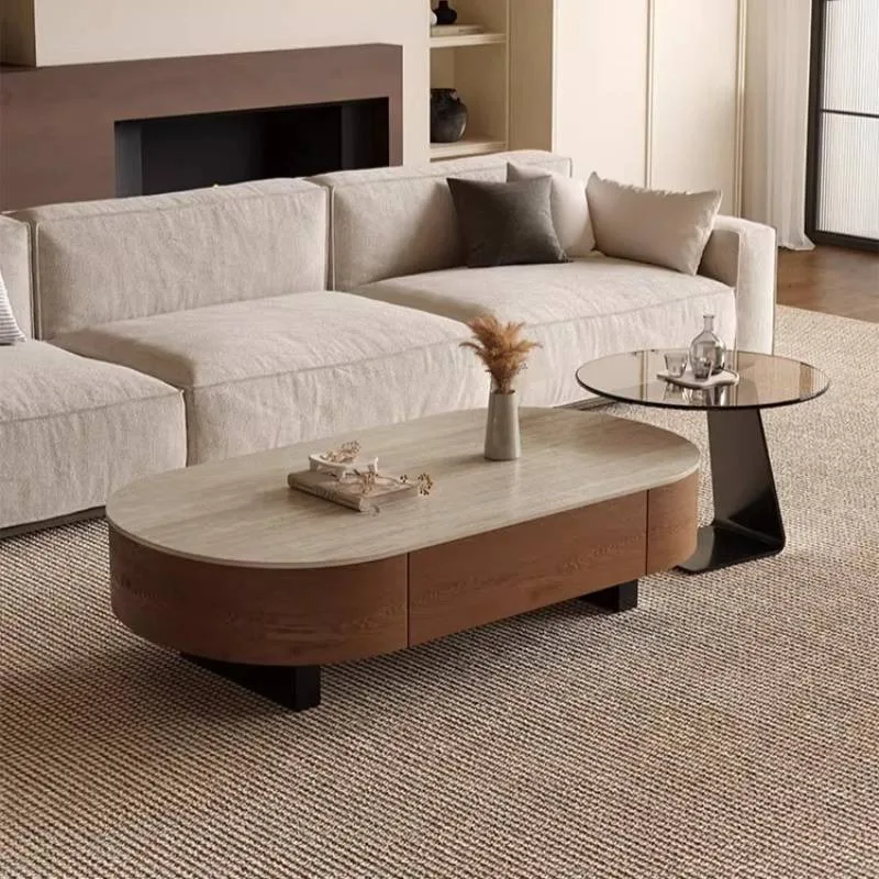 Brown Assecorises Coffee Tables Decoration Black Basses Apartments Coffee Tables Glass Laptop Muebles Para Hogar Furniture Home