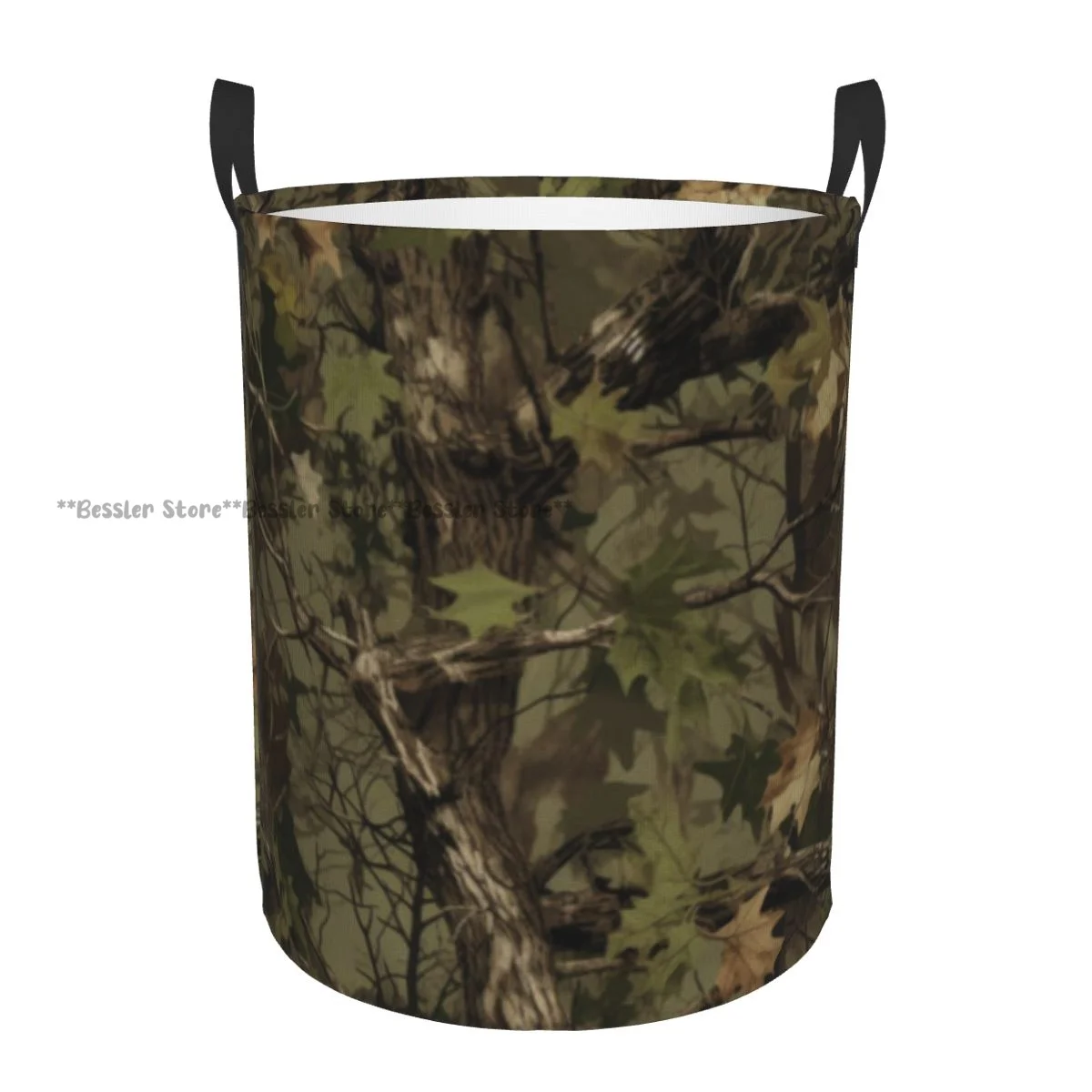 Folding Laundry Basket Camouflage Pattern Dirty Clothes Storage Bucket Wardrobe Clothing Organizer Hamper