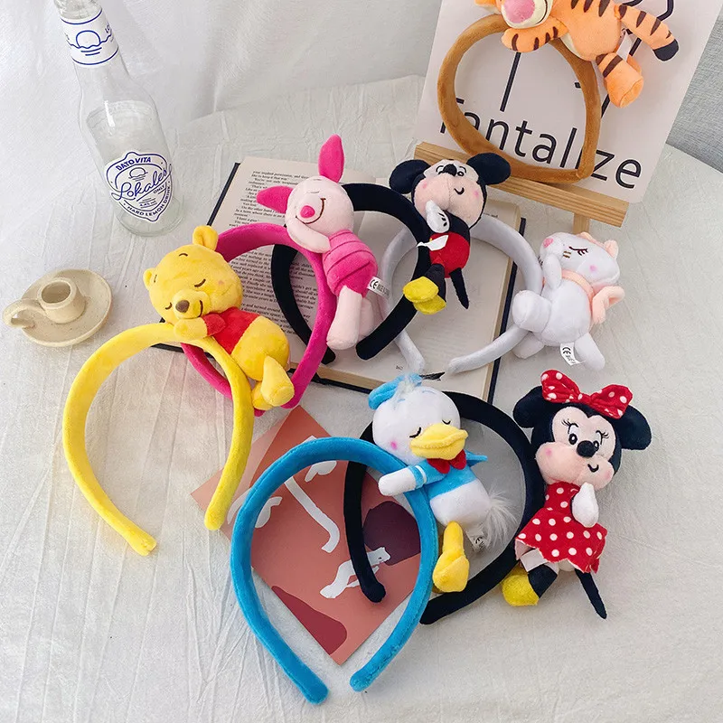 

Cute Disney Mickey Headband Cartoon Paradise Playful and Adorable Donald Duck Hair Clip Activity Photo Headpiece Girls' Gift