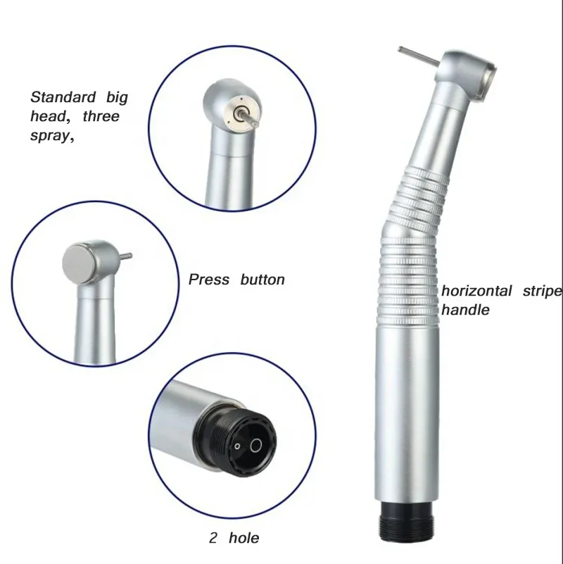 

E-generator Dentals High Speed Handpiece Three Way Spray 2/4 hole