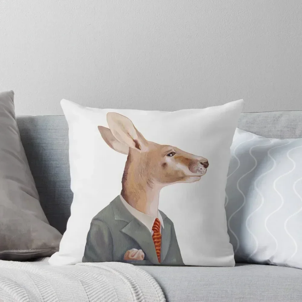 

Kangaroo Throw Pillow New year anime girl pillow