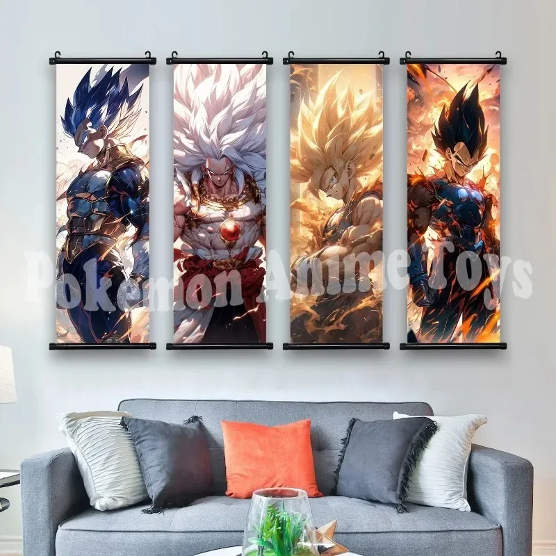 Dragon Ball Anime Poster Son Goku Home Decor Kakarotto Trunks Wall Art Bardock Hanging Scroll Painting Picture Zarbon Wallpaper