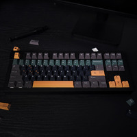 RESONANCE Complete set of PBT keycaps Dye sublimation cherry Profile For mechanical keyboard keycaps Switch 61/64/68/75/87/104