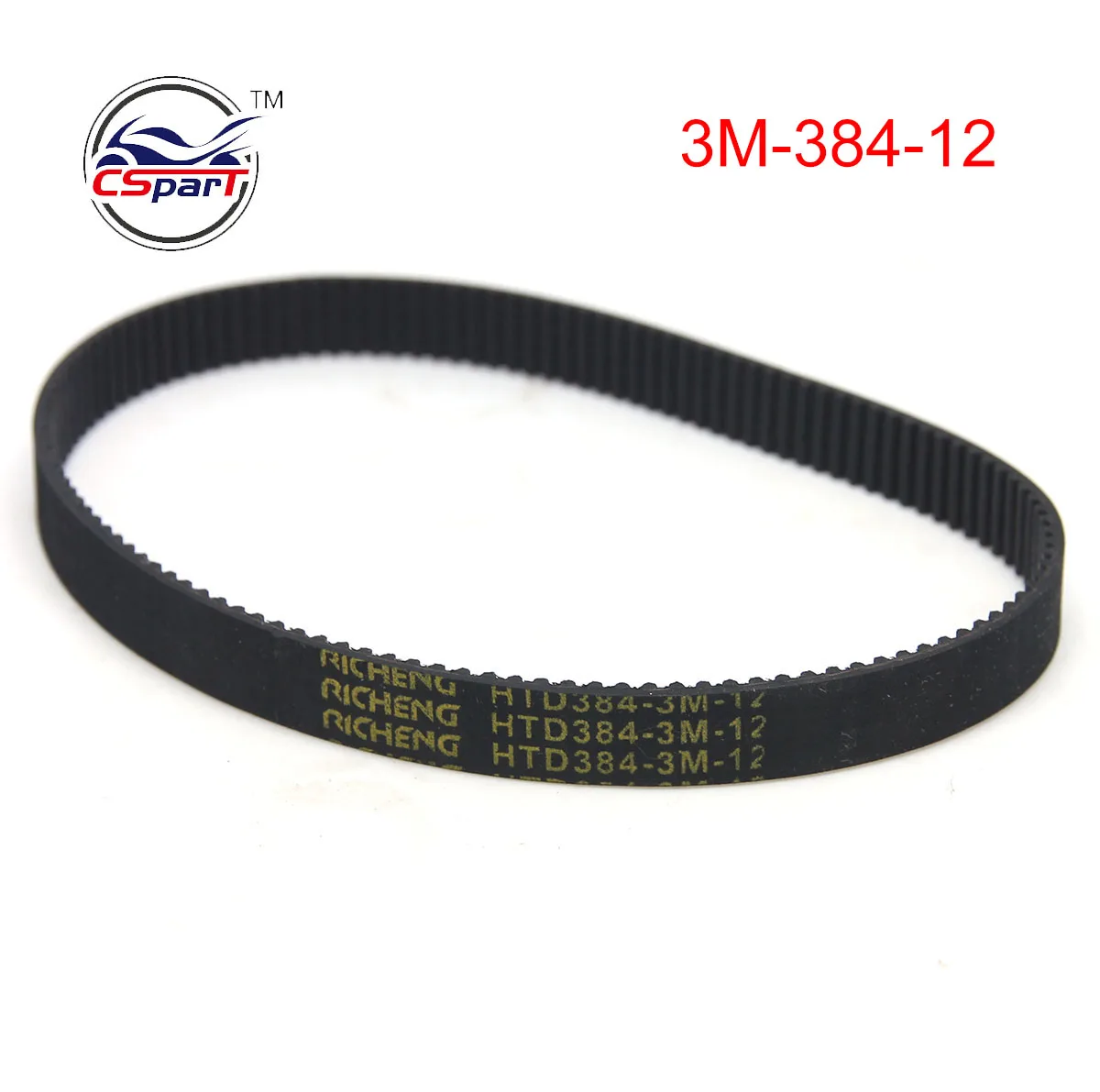 HTD 3M 384 12 timing belt teeth 8 width mm mm rubber closed-loop --    