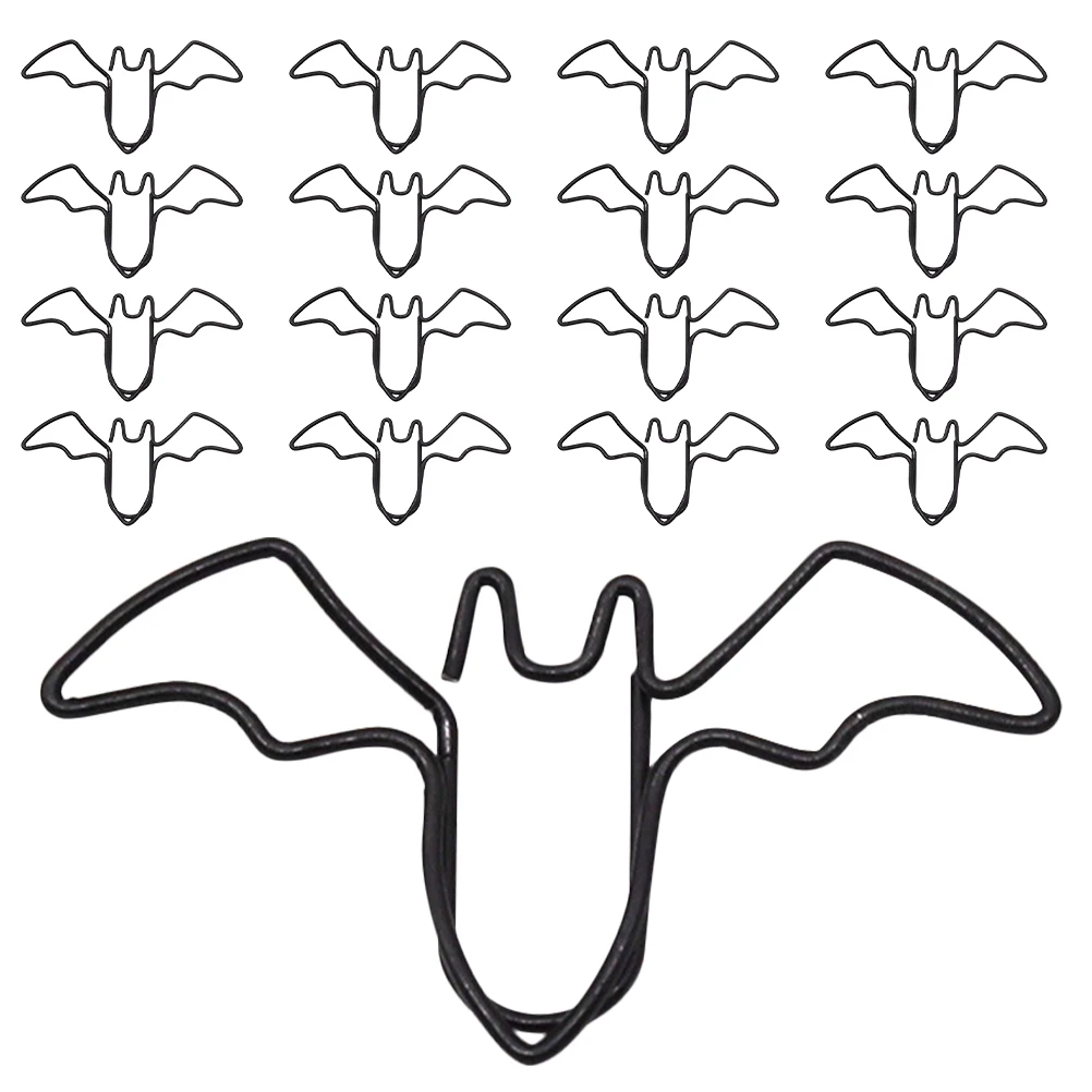 

80 Pcs Simulated Bat Paperclip Halloween Decor Bookmark Marking Clips Animal Shaped Bookmarks Planner