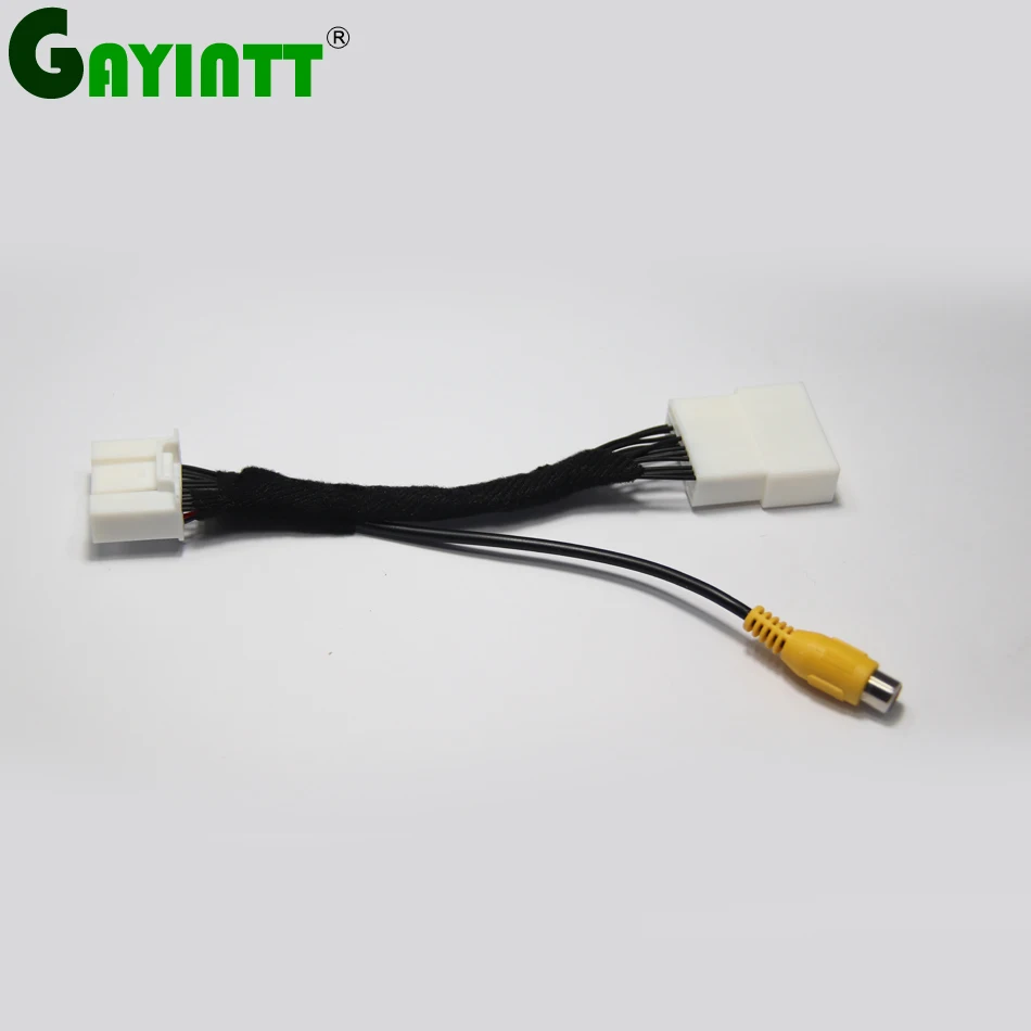 

GAYINTT Car Parking Rear View Camera Reverse RCA Video Convert Cable Adapter Plug For toyota Avalon