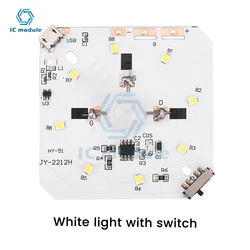 Sensore di movimento PIR LED HumanBody Circuito della luce notturna a induzione a infrarossi Ricarica USB Modulo di controllo della lampada notturna ricaricabile