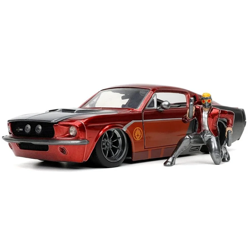 1:24 STAR-LORD 1967 Shelby GT-500 High Simulation Diecast Car Metal Alloy Model Car Toys for Children Gift Collection