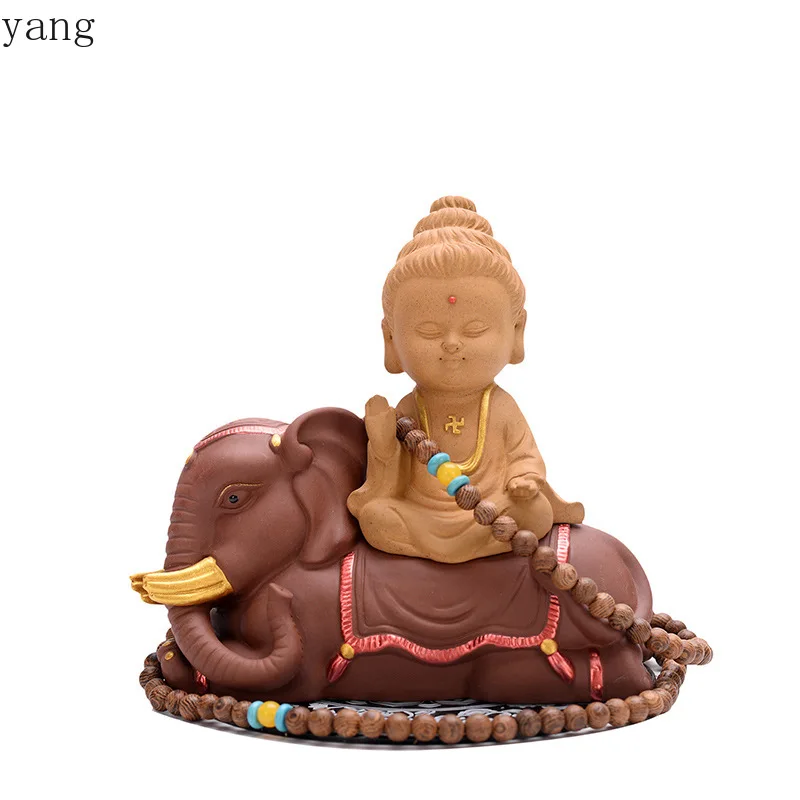 CX Creative Treasure King Guanyin Bodhisattva Buddha Statue Car Decoration