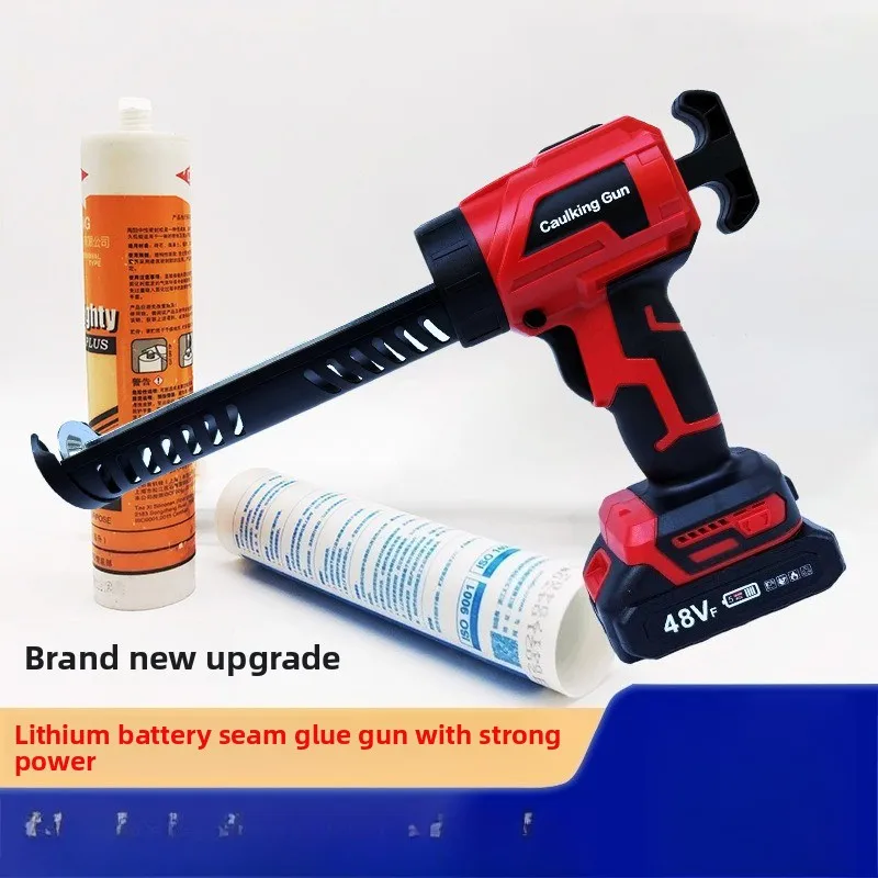 

Электрический пистолет для герметика с литиевой батареей, 4 регулируемые скорости, беспроводной пистолет для нанесения клея на стекло, для герметизации дверей, окон, заполнения и швов