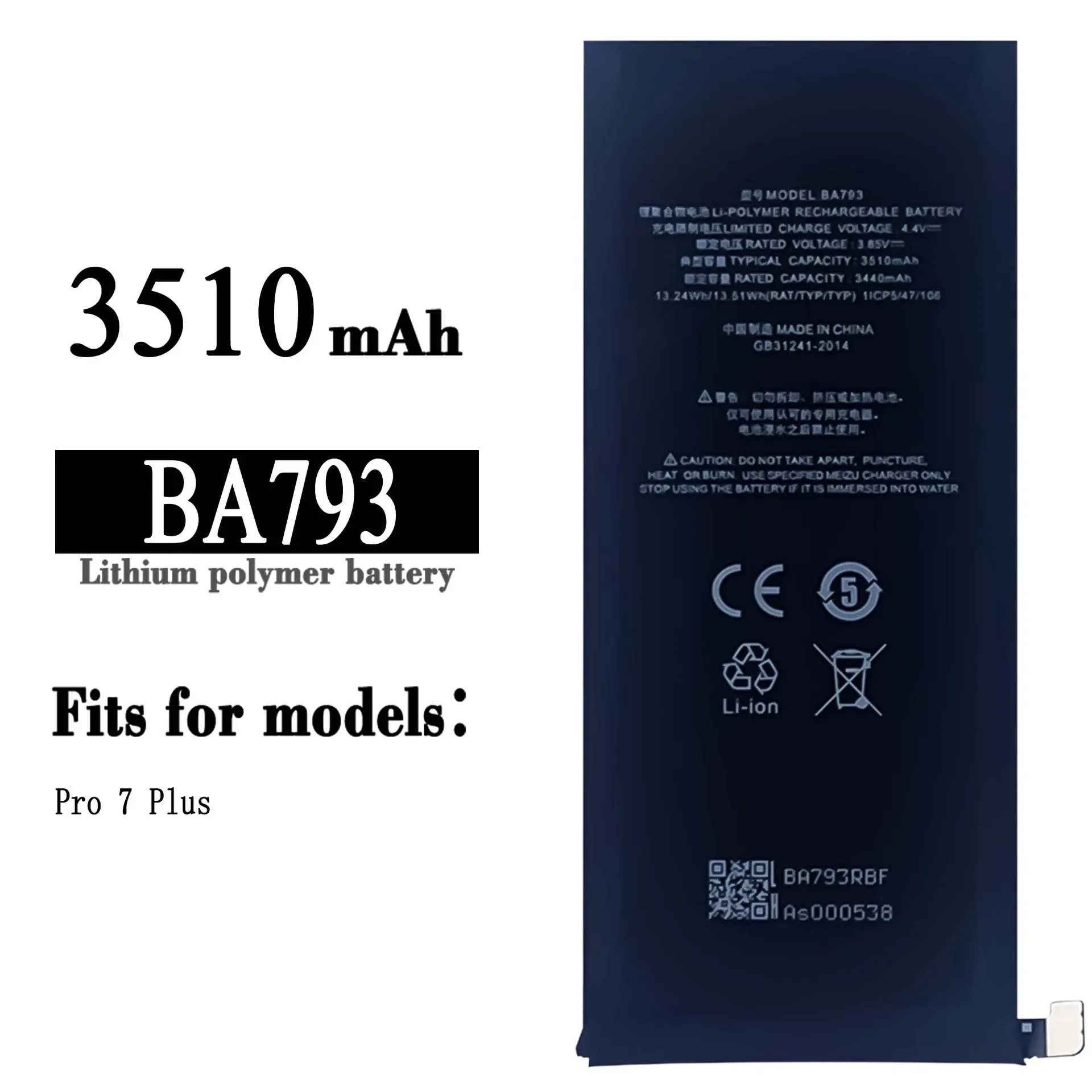 

BA793 New 3510mAh Battery For Meizu BA-793 Pro 7 Plus M793 M793H M793M M793Q High Quality Battery In Stock + Tools