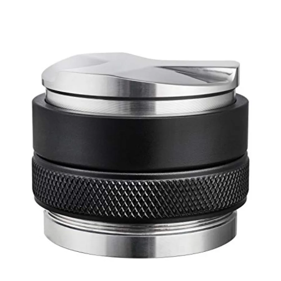 

Двухголовочный распределитель и темпер для кофе 58 мм, выравниватель кофе для портафильтра с увеличенной регулируемой глубиной – профессиональный инструмент для эспрессо