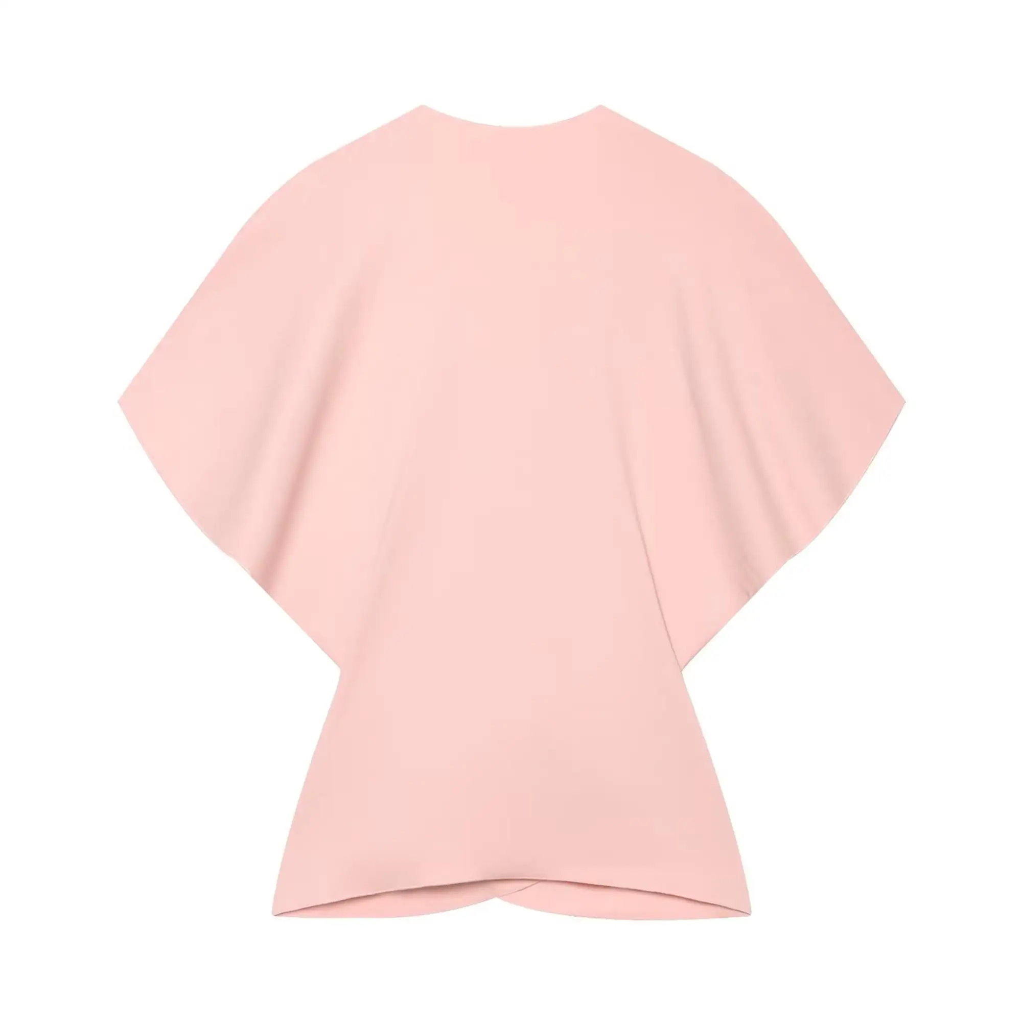 TFMLN Schicker Damen-Strickrockanzug in Rosa 2026 Neuer Eleganter Herbst-Trendanzug mit V-Ausschnitt, Lässigem Geknotetem Oberteil und Geradem Midirock – Detail 4