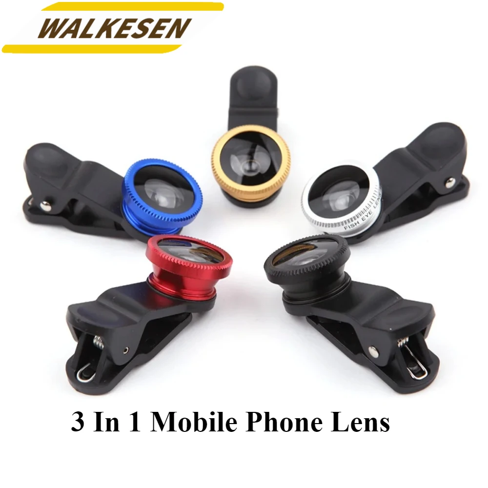 Fish Eye Lens With Clip Universally Lens Wide Angle Macro Fisheye Lens Zoom For iPhone16 15 Pro MAX Mobile Phone Camera Lens Kit