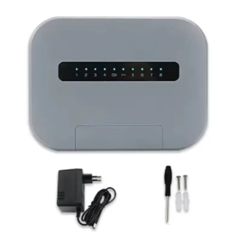 ABGG-Tuya Wifi controlador de aspersor inteligente para interiores controlador de aspersor inteligente para interiores sistema de riego Control remoto 8 zonas EU Pl