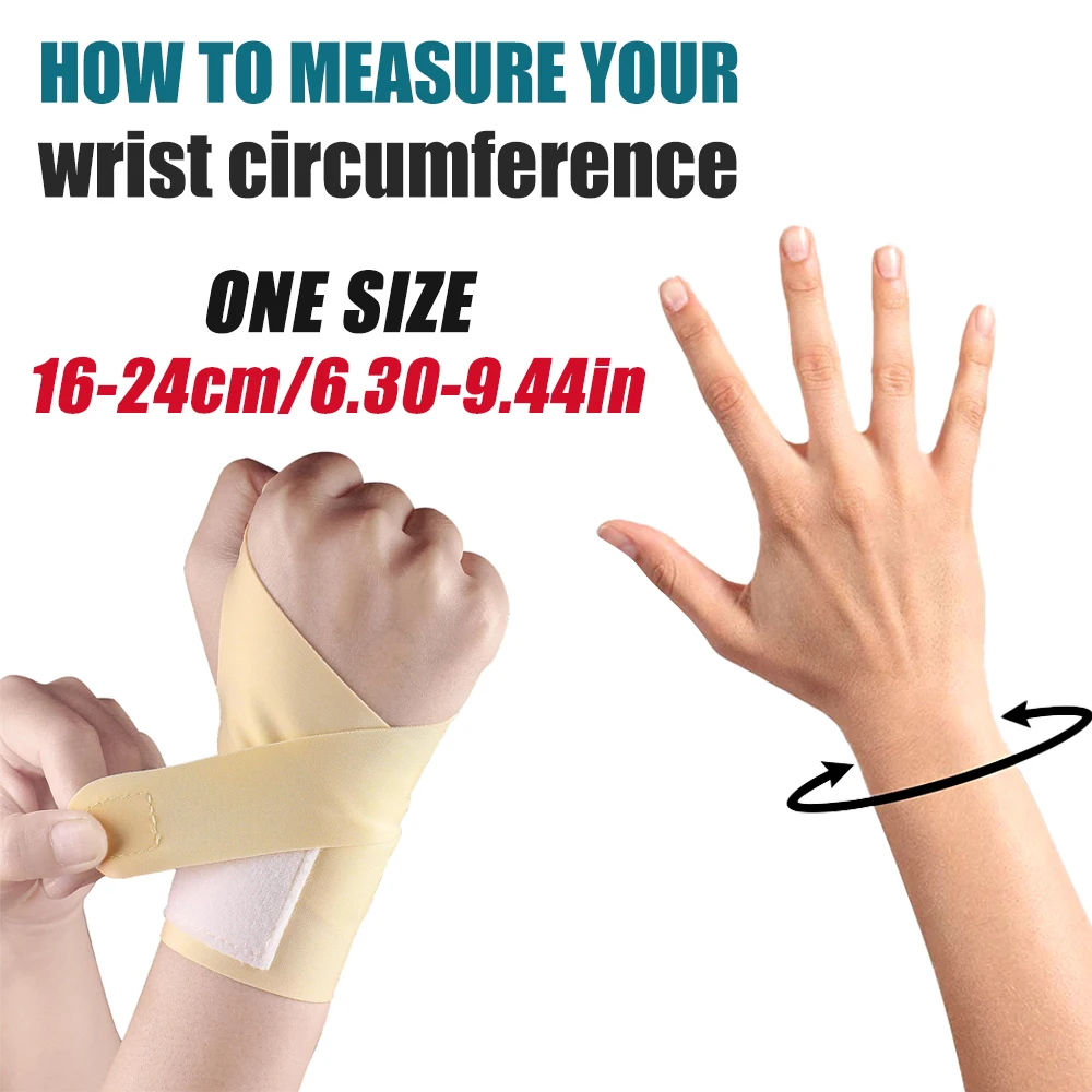 1Pcs Adjustable Sports Wristband, Breathable Wrist Strain Protection Sleeve, Fitness Support for Badminton, Tennis, Volleyball