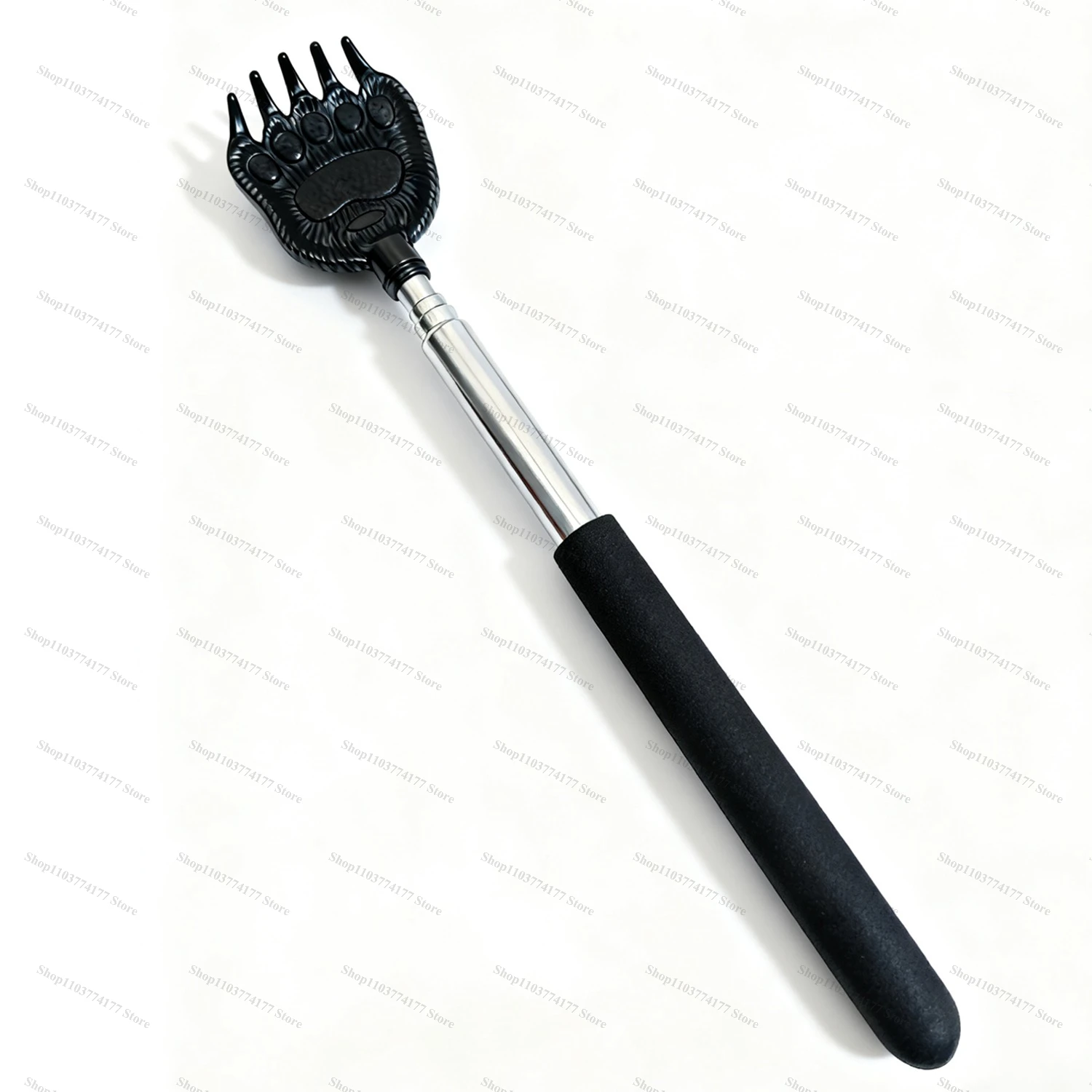 Upgraded Back Scratcher Massager, Telescoping Back Massage Stocking Stuffers for Men in a box with  bear claw, Rubber Handle