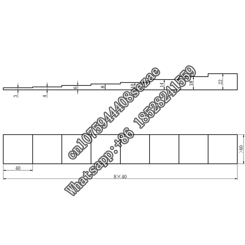 Customized CBII standard test block monocrystalline silicon wafer straight probe inspection comparison