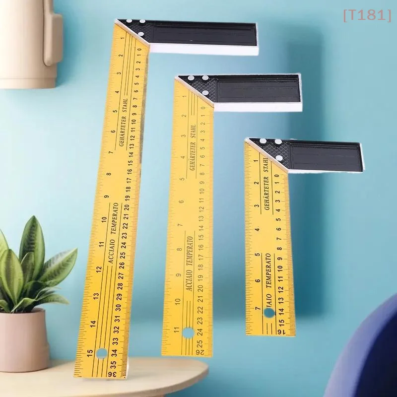 L-shaped High Precision Scale Multifunctional Corner Ruler Metal Carpentry Squares For Woodworking Building And Framing Design