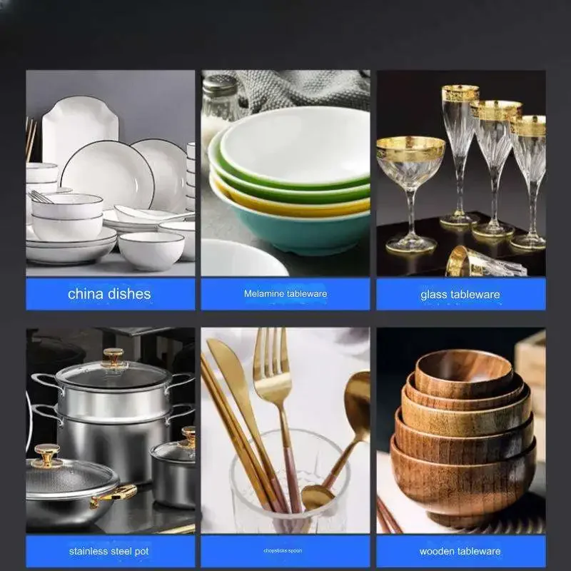 lavastoviglie commerciale Pulizia ad alta temperatura da 95 gradi Lavastoviglie per pulizia ad alta pressione da 720 gradi