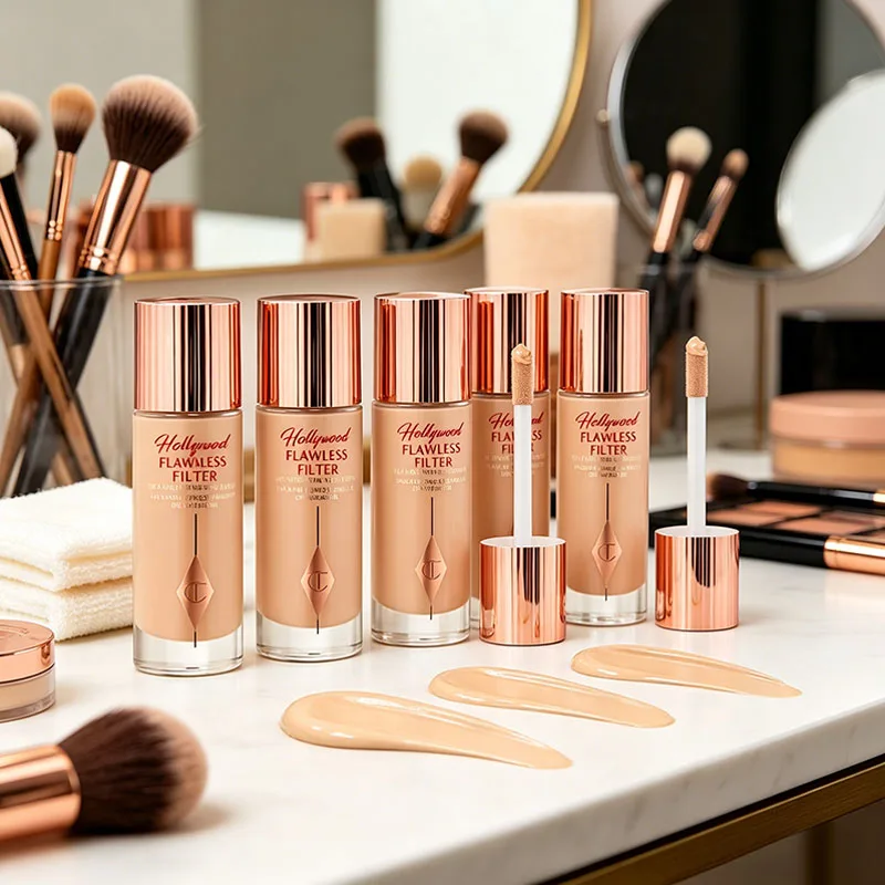 

CT Starlight Beauty Flawless Filter Foundation Make-up Gloss Liquid Before Makeup Four Colors Eye Shadow Palette Matte Cosmetic